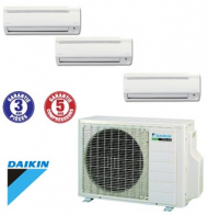 Climatiseur Mural Inverter DAIKIN 3MXS52E réversible + 2 unités intérieures FTXS20K + 1 unité FTXS35K